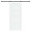 vidaXL Sliding Door ORKDAL White and Black 86 x 198.5 cm