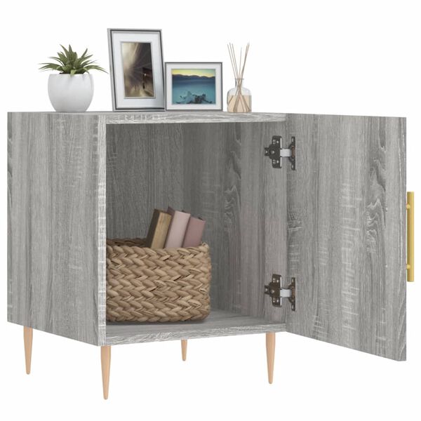 vidaXL Bedside Cabinets 2 pcs Grey Sonoma 40x40x50 cm Engineered Wood