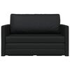vidaXL Folding Sofa Bed Black 124 x 71 x 78 cm PVC