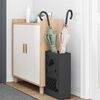 vidaXL Umbrella Stand Black 28 x 12 x 41 cm Steel