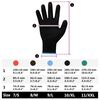 vidaXL Work Gloves 12 pcs Black 9 / L Polyester