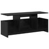 vidaXL TV Stand 102 x 35 x 45 cm Black Oak Engineered Wood