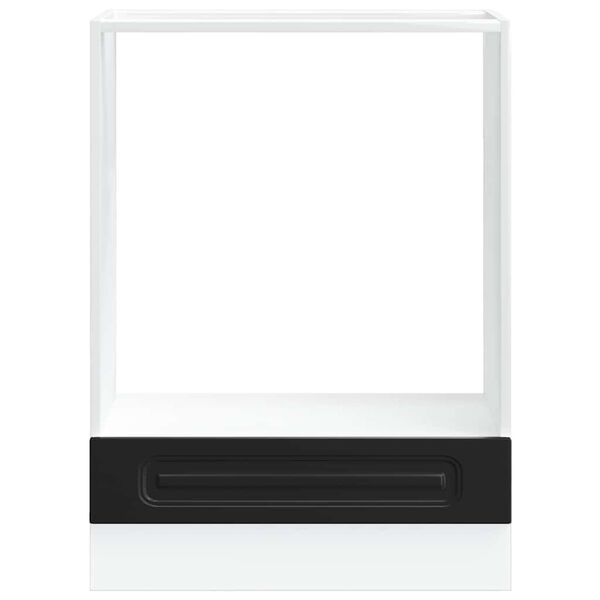 vidaXL Oven Cabinet Kalmar Black Engineered Wood