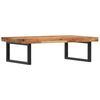 vidaXL Basin Shelf Wall Mounted Steel and Solid Wood Acacia