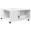 vidaXL Coffee Table White 80x80x40 cm Engineered Wood