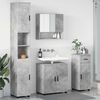 vidaXL Bathroom Furniture Set with Drawer 4 pcs Concrete Grey
