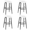 vidaXL 5 Piece Bar Set White
