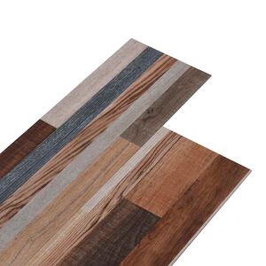 vidaXL Non Self-adhesive PVC Flooring Planks 5.26 m&sup2; 2 mm Multicolour
