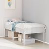 vidaXL Bed Frame without Mattress White 90x190 cm Single Solid Wood Pine