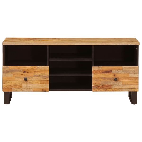 vidaXL TV Cabinet Corona Brown 100 x 33.5 x 46 cm Solid Mango Wood
