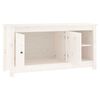 vidaXL TV Cabinet White 103x36.5x52 cm Solid Wood Pine