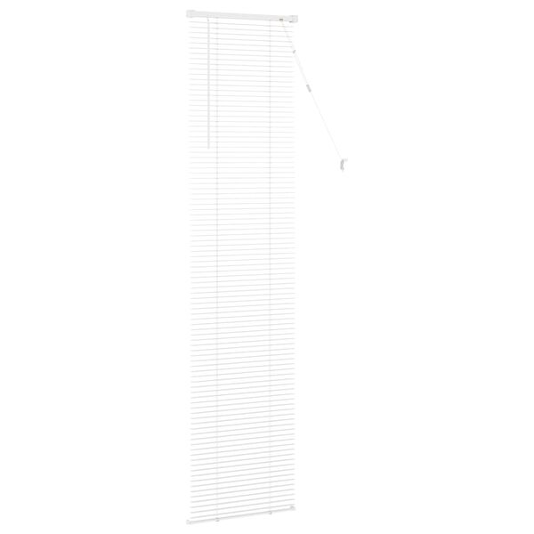 vidaXL Venetian Blind Manual Adjustable White 213 x 60 cm PVC