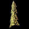 vidaXL Christmas Tree with 100 LEDs Warm White 120 cm PET