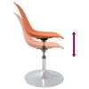 vidaXL Swivel Dining Chairs 6 pcs Orange PP
