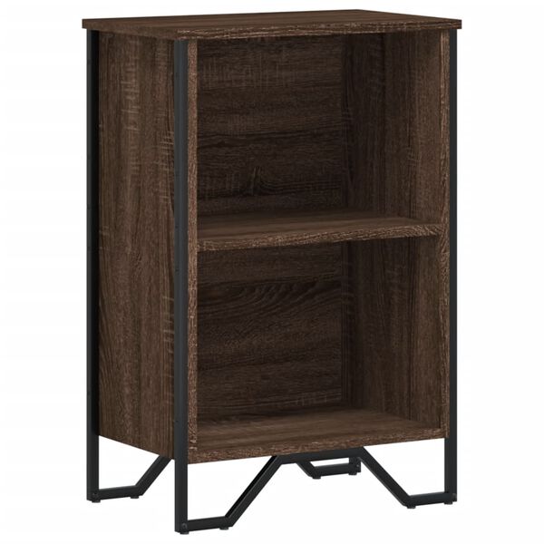 vidaXL Bookcase Brown Oak 50x31x74.5 cm Engineered Wood