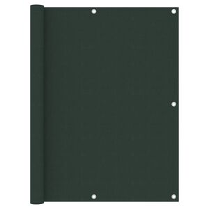 vidaXL Balcony Screen Dark Green 120x400 cm Oxford Fabric