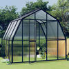 vidaXL Greenhouse with Base Frame Anthracite 6.43 m² Aluminium