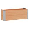 vidaXL Garden Raised Bed Brown 100 x 30 x 36 cm alu.