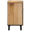 vidaXL Bedside Cabinet Brown 50x33x60 cm Solid Wood Mango
