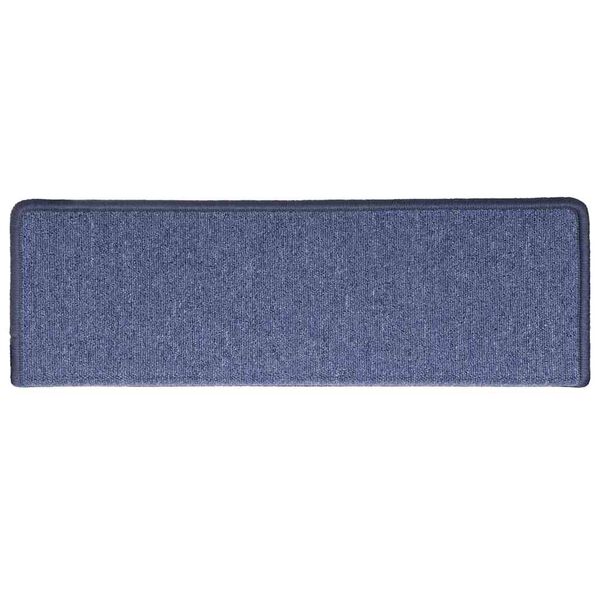 vidaXL Stair Mats 30 pcs 65x21x4 cm Blue Rectangular Edge