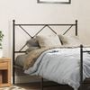 vidaXL Metal Replace Headboard Black 107cm