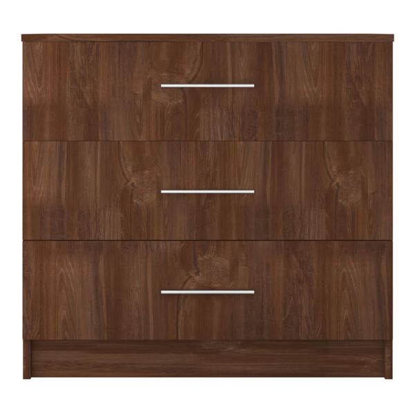 vidaXL Chest of Drawers Engineered Wood 71x35x68 cm Brown Oak