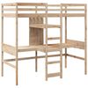 vidaXL Loft Bed Frame without Mattress 80x200cm Solid Wood Pine