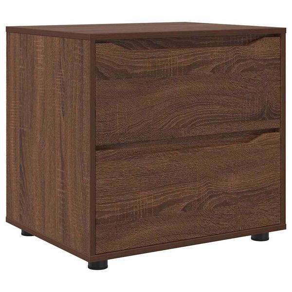 vidaXL Storage Cabinet Brown Oak 60 x 48 x 57 cm Engineered Wood