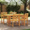 vidaXL Garden Dining Set 5 pcs Brown Solid acacia wood