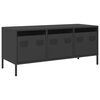 vidaXL TV Cabinet Black 101.5x39x43.5 cm Cold-rolled Steel
