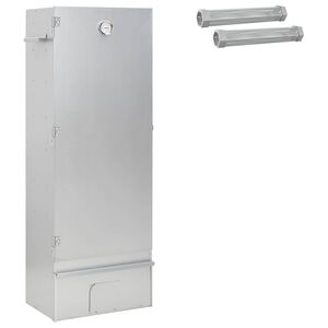vidaXL Smoker Oven 3 pcs 44.5 x 29 x 110 cm Galvanised steel Silver