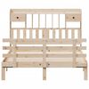 vidaXL Bookcase Bed without Mattress 140x190 cm Solid Wood Pine