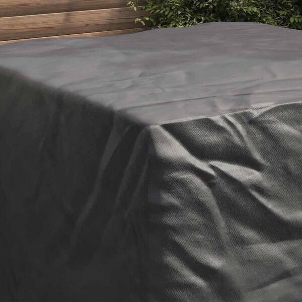 vidaXL Furniture Cover Plain Black 125 x 125 x 74 cm Fabric