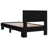 vidaXL Bed Frame without Mattress Black 100x200 cm