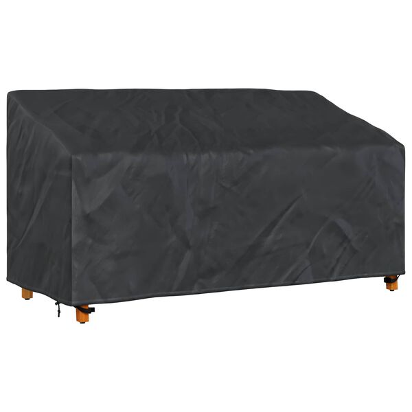 vidaXL Garden Bench Cover Black 205 x 85 x 65 / 94 cm 420D fabric