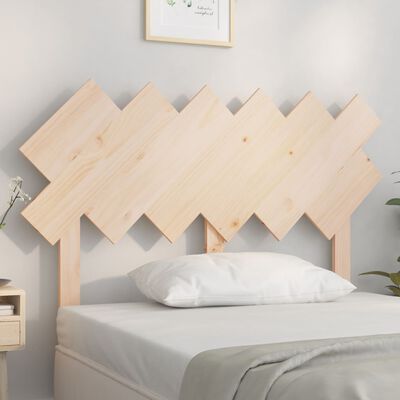 vidaXL Bed Headboard 122.5x3x80.5 cm Solid Wood Pine
