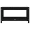 vidaXL Garden Bench Black 82.5x35x45 cm Solid Wood Pine
