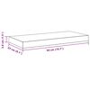 vidaXL Floating Wall Shelf White 50x23x3.8 cm MDF