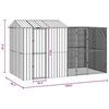 vidaXL Bird Cage Anthracite 418 x 210 x 247 cm Galvanised steel