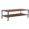 vidaXL Coffee Table with Shelf 120x60x40 cm Solid Fir Wood