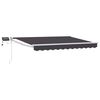 vidaXL Manual Retractable Awning with LEDs 3.5 x 2.5 m