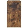 vidaXL Shoe Bench Smoked Oak 94.5x31x57 cm Engineered Wood