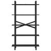 vidaXL Bookshelf Black Oak 100 x 33.5 x 178 cm Engineered Wood
