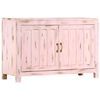 vidaXL Sideboard Light Pink 110x35x70 cm Solid Mango Wood