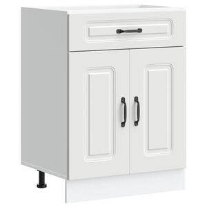 vidaXL Kitchen Base Cabinet Kalmar White Engineered Wood