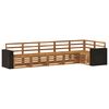 vidaXL Sectional Sofa Set 6 pcs Natural Solid Acacia Wood