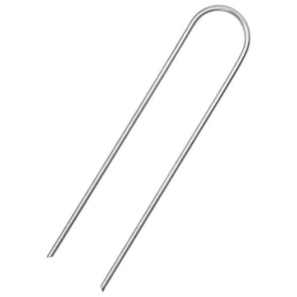 vidaXL Ground Pegs U Shape 25 pcs 15x3.5 cm Galvanised steel