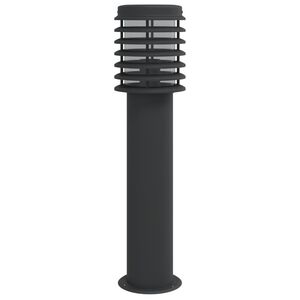 vidaXL Outdoor Floor Lamp Black 60 cm Stainless Steel