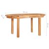 vidaXL Coffee Table 90x50x45 cm Solid Teak Wood