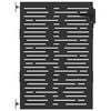 vidaXL Garden Gate 85 x 150 cm Powder-coated steel Black Lockable
